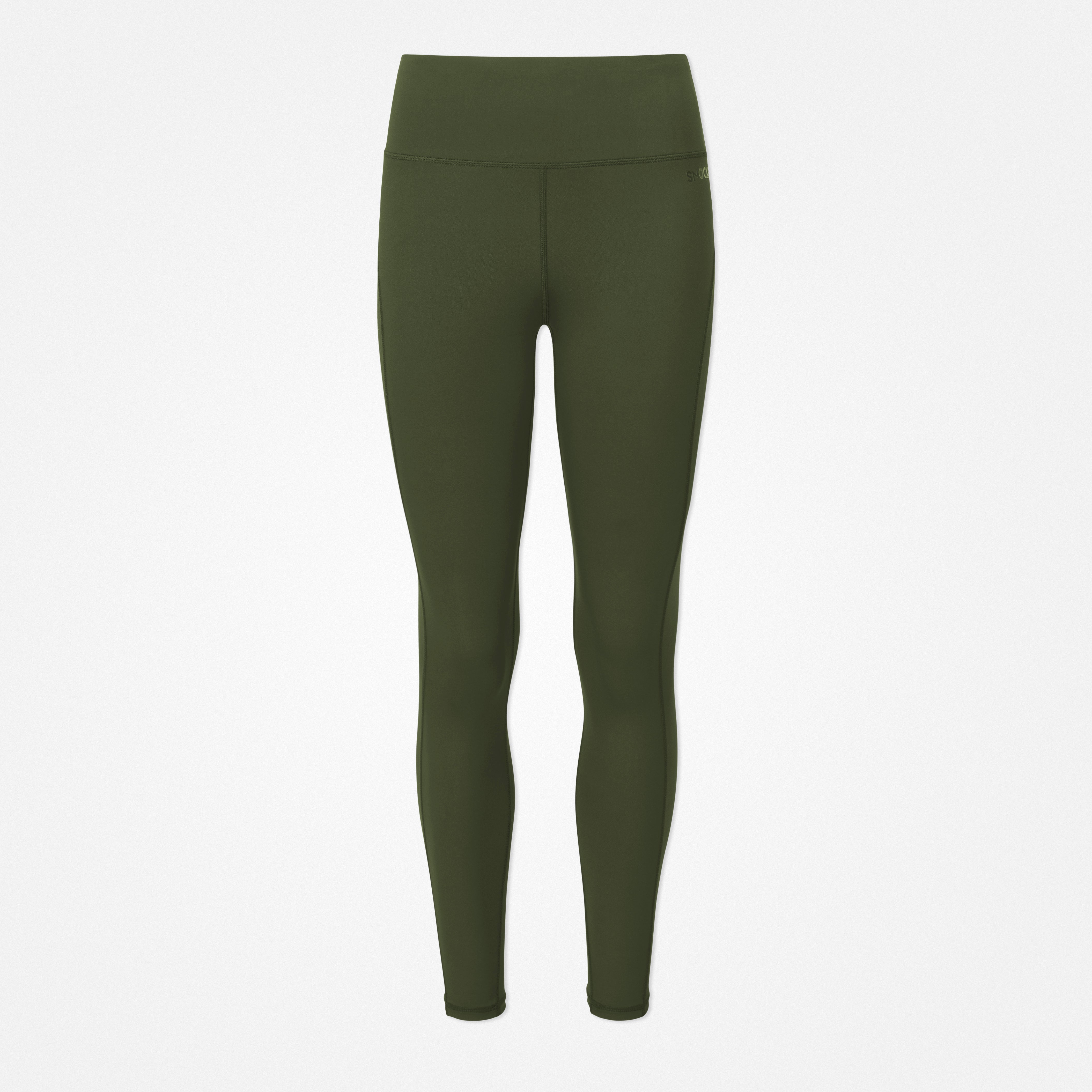 High Waist Leggings - Hosen - Olive