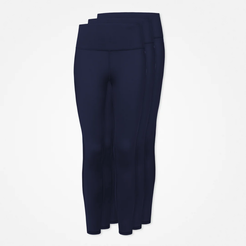 {"alt": "Leggings taille haute - Pantalons - Bleu foncé", "quantity":"3"}