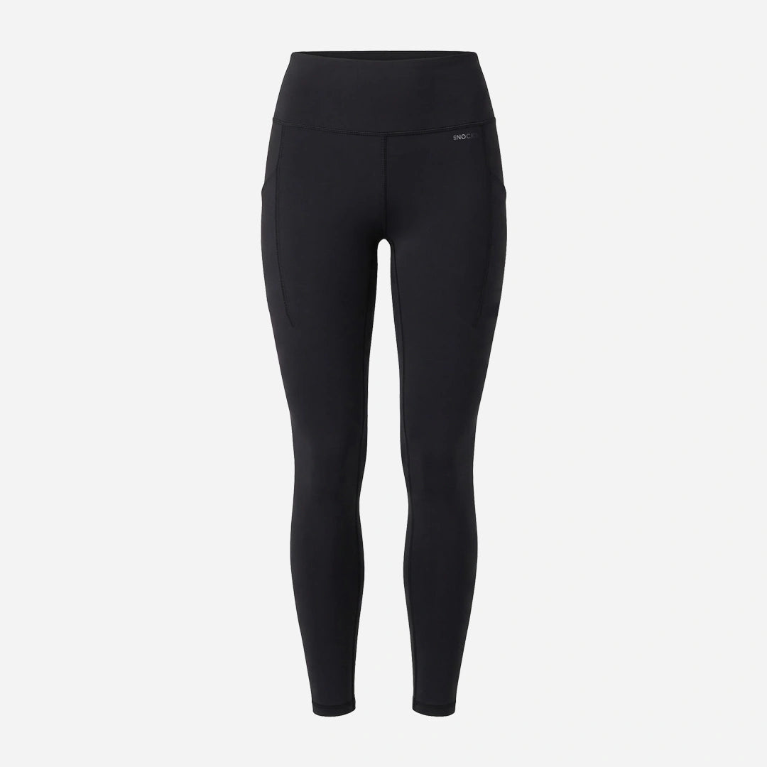 Premium High Waist Leggings mit Taschen - Hosen - Schwarz