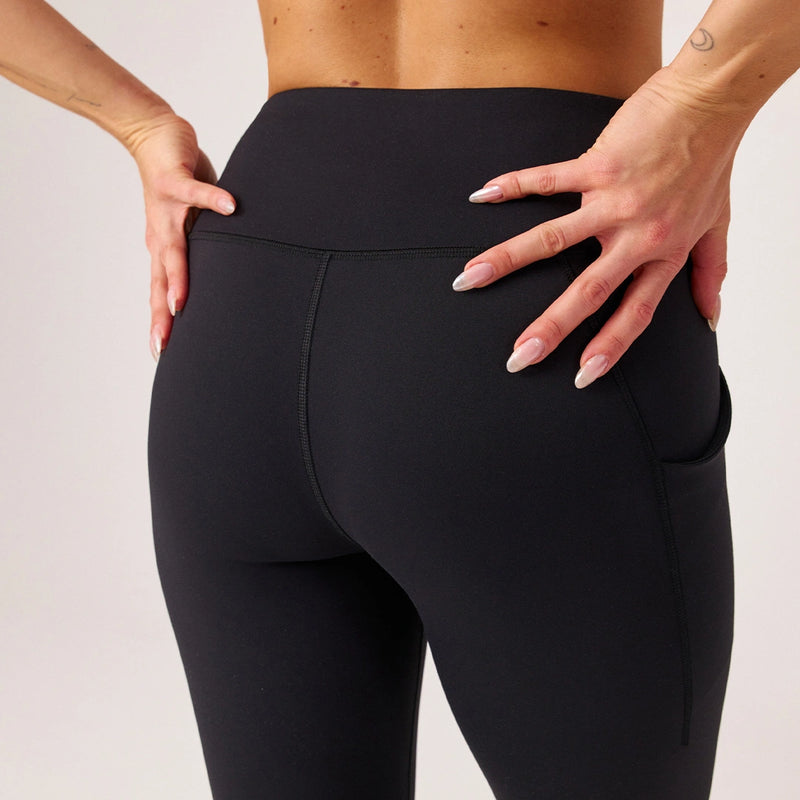 Premium High Waist Leggings mit Taschen - Hosen -