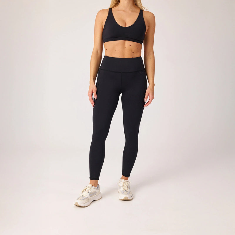 Premium High Waist Leggings mit Taschen - Hosen -