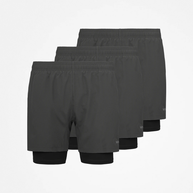 {"alt": "2 in 1 Shorts Herren - Hosen - Dunkelgrau", "quantity":"3"}