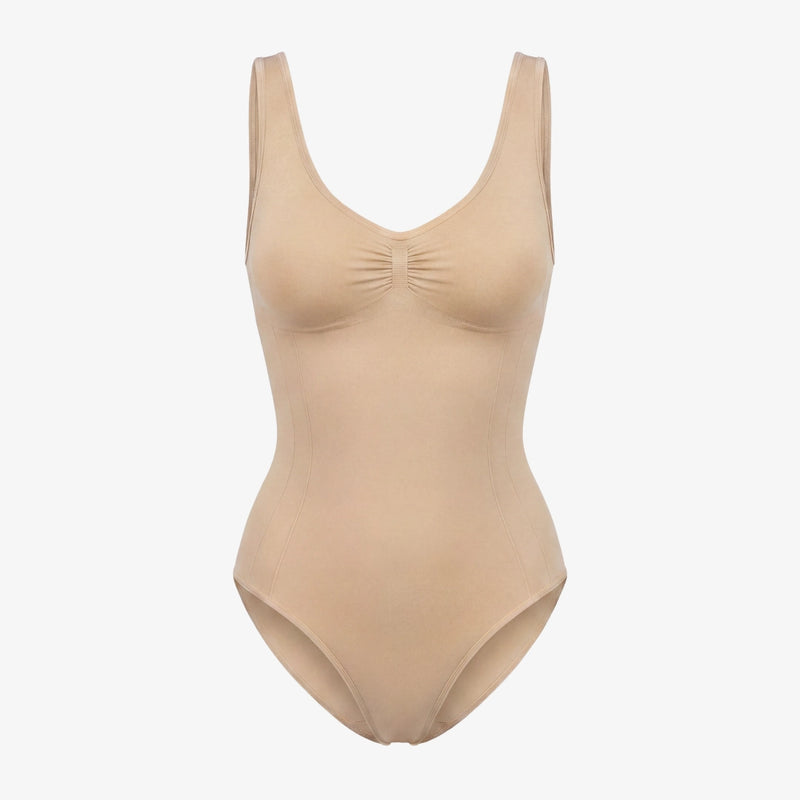 Shaping Body mit breiten Trägern - Oberteile - Beige