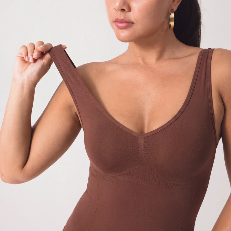 Shaping Body met brede bandjes | Braun