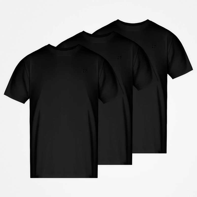{"alt": "Basic T-Shirt Herren - Oberteile - Schwarz", "quantity":"3"}