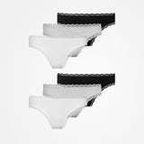 {"alt": "Tangas mit Spitze - Unterhosen - Mix (Weiß/Hellgrau/Schwarz)", "quantity":"2"}