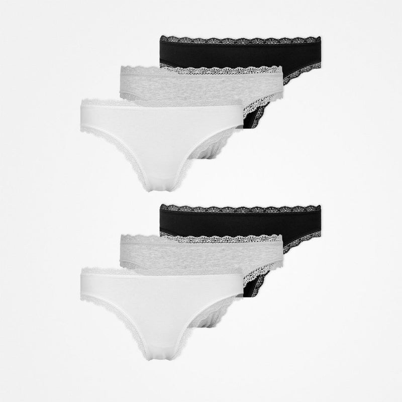 {"alt": "Tangas mit Spitze - Unterhosen - Mix (Weiß/Hellgrau/Schwarz)", "quantity":"2"}