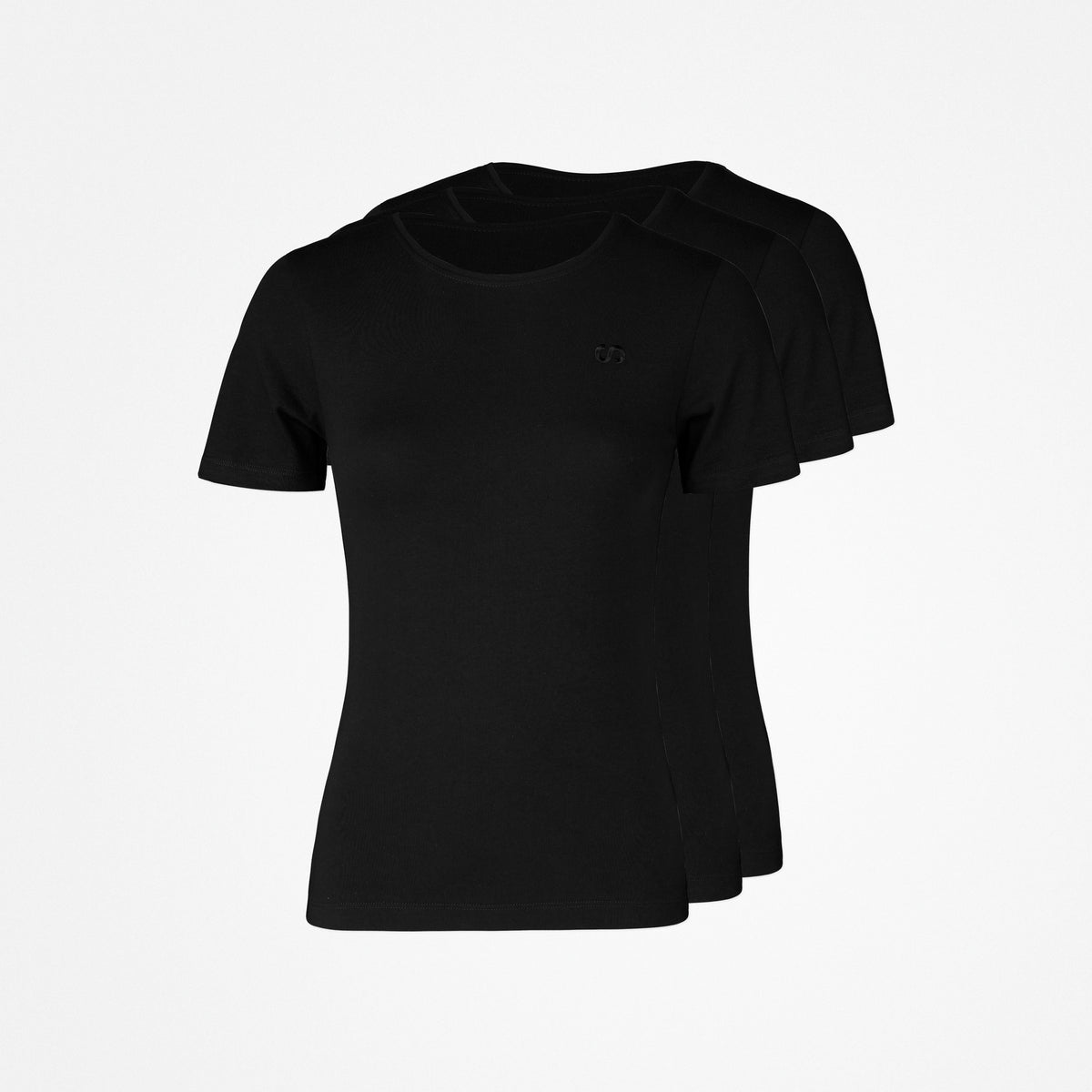 {"alt": "Basic T-Shirt Damen - Oberteile - Schwarz", "quantity":"3"}