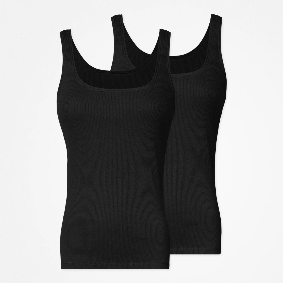 {"alt": "Ripp Tank Top Damen - Oberteile - Schwarz", "quantity":"2"}