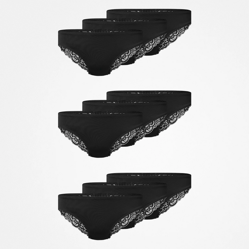 {"alt": "Seamless Tanga mit Spitze - Unterhosen - Schwarz", "quantity":"3"}