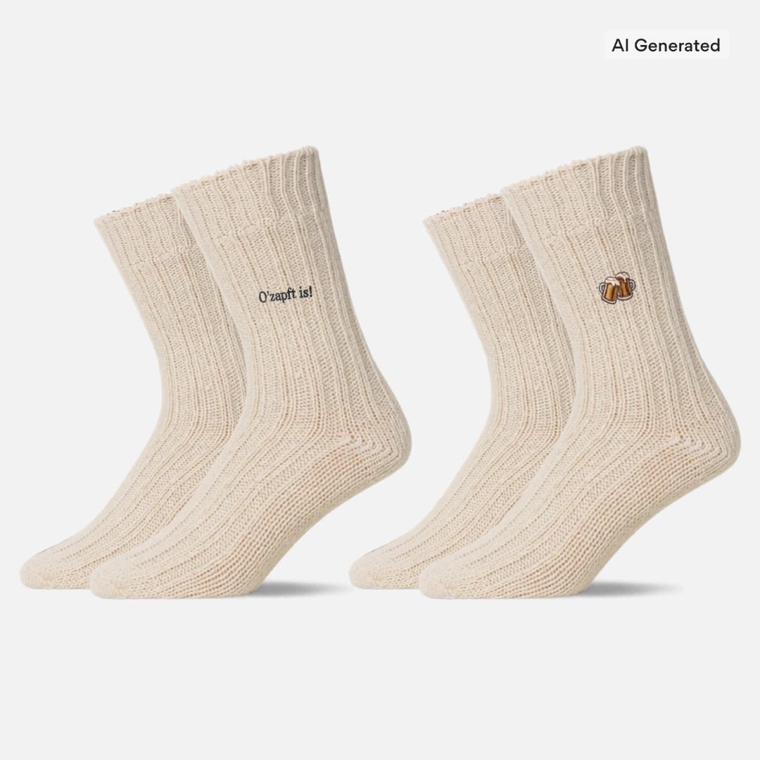 Norweger Socken - Socken - Off White "O' Zapft is"-Edition