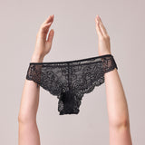 Brazilian Slips aus Spitze - Unterhosen - Zwickel aus 100% Bio-Baumwolle