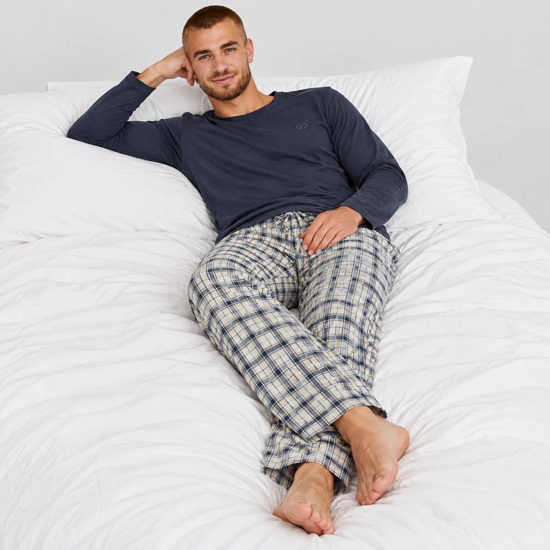 Flanell Schlafanzug Set Herren - Kleidung - Für Bett & Couch