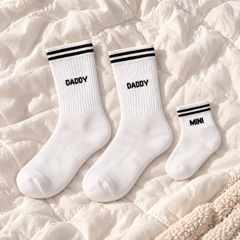 Familiensocken „Daddy, Daddy, Mini“ - Socken - Starkes Team