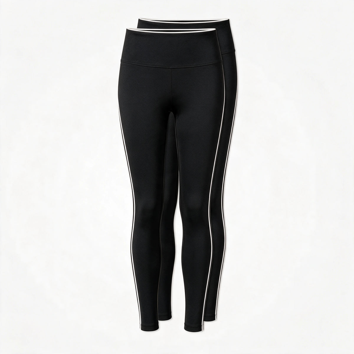 {"alt": "High Waist Leggings mit Retro Kontraststreifen - Hosen - Schwarz", "quantity":"2"}