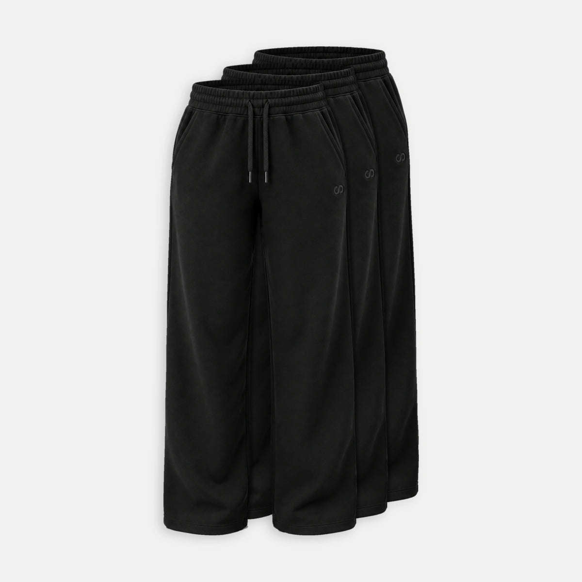 {"alt": "Jogginghose mit weitem Bein Damen - Hosen - Schwarz", "quantity":"3"}