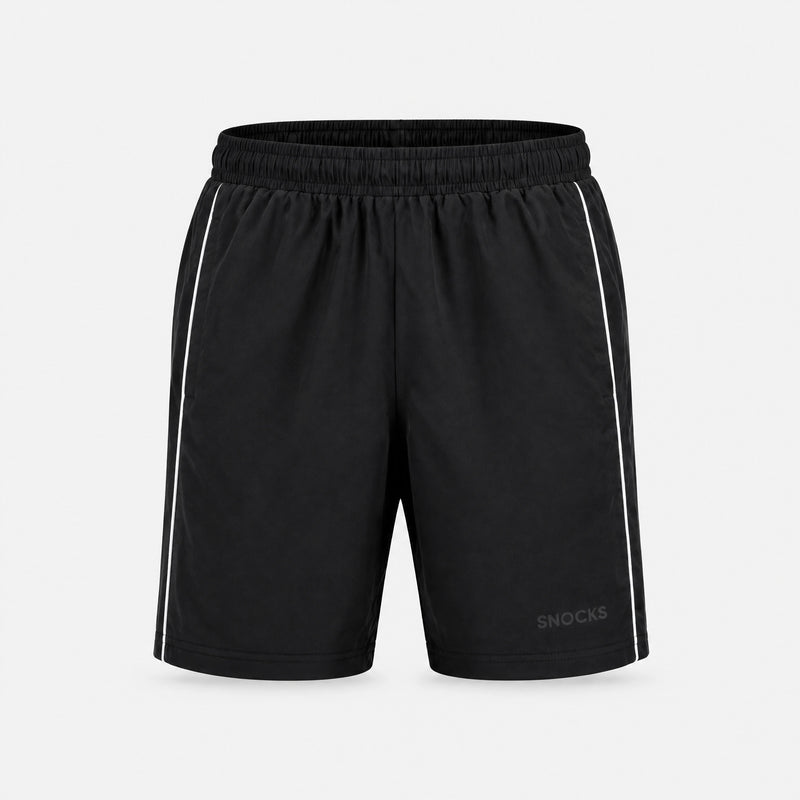 Sport Shorts Herren mit Kontraststreifen - Hosen - Schwarz