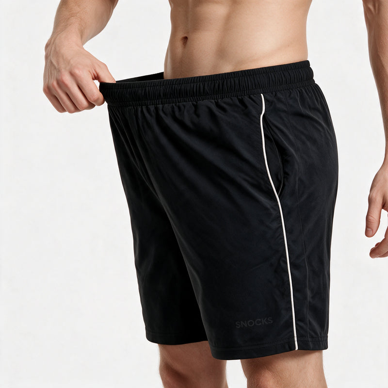 Sport Shorts Herren mit Kontraststreifen - Hosen - Federleichtes Material
