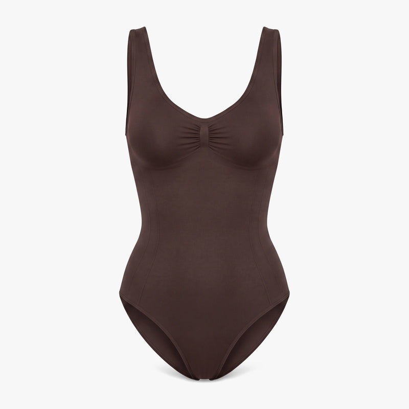 Shaping Body mit breiten Trägern - Oberteile - Coffee Bean