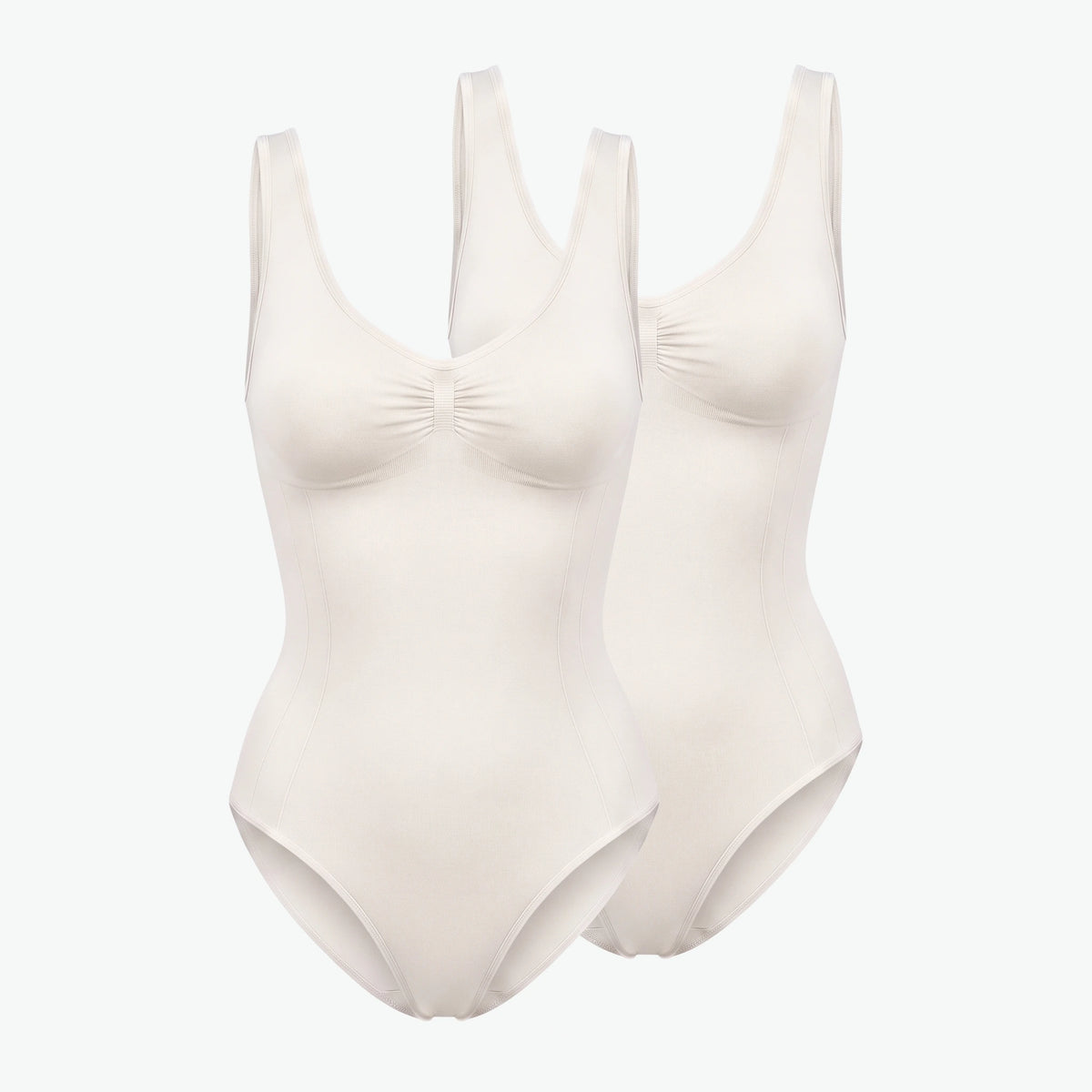 {"alt": "Shaping Body mit breiten Trägern - Oberteile - Cremeweiß", "quantity":"2"}