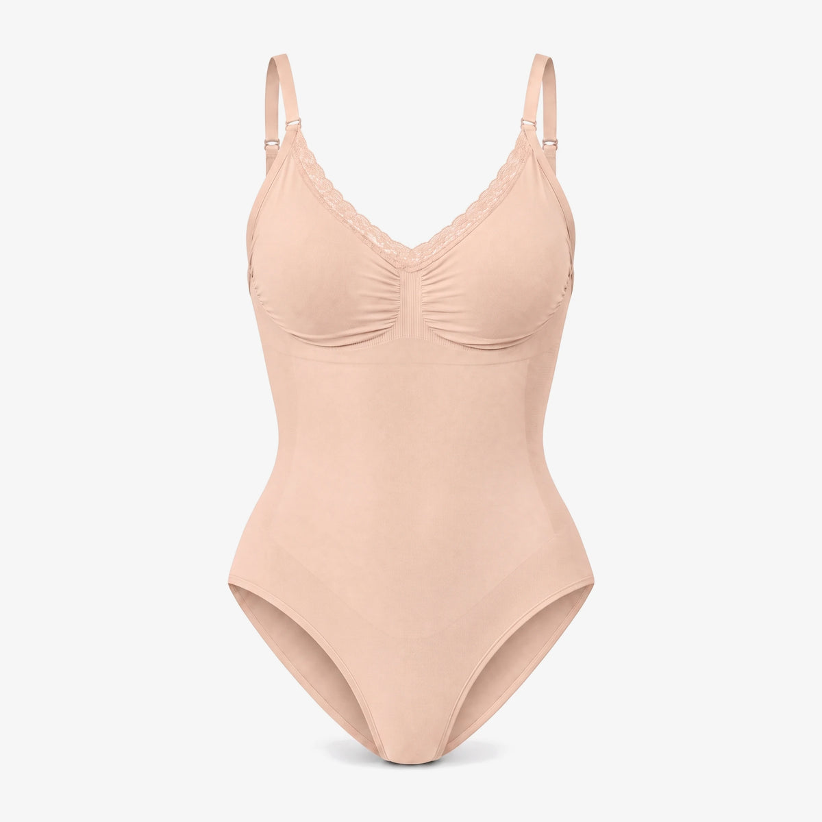 Shaping Body mit Spitze - Oberteile - Beige