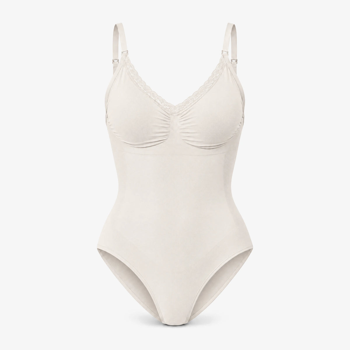 Shaping Body mit Spitze - Oberteile - Cremeweiß