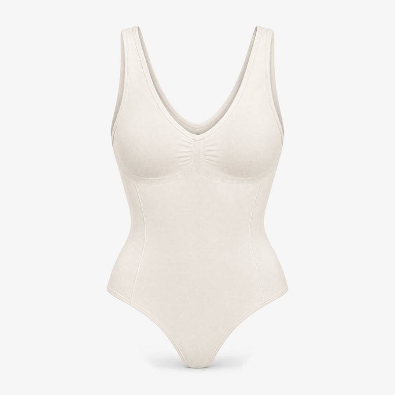 Stark formender Shaping Body mit Cups - Oberteile - Cremeweiß