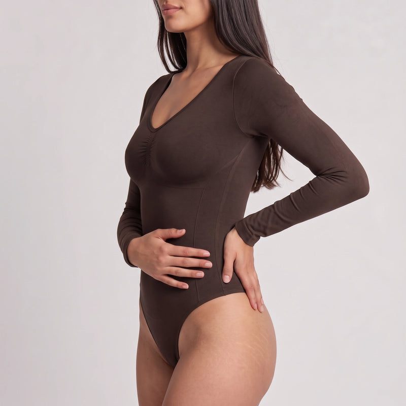 Shaping Body Langarm mit String - Oberteile - Starkes Shaping