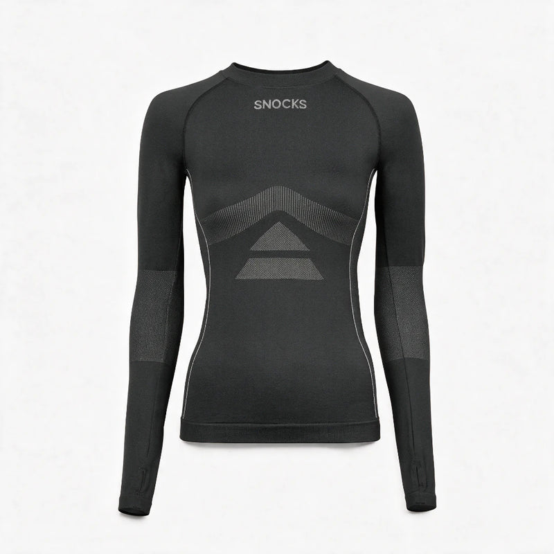 Thermo Longsleeve Damen - Kleidung - Dunkelgrau