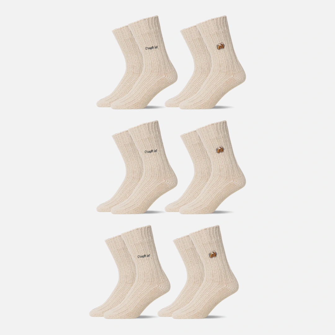 {"alt": "Norweger Socken - Socken - Off White "O' Zapft is"-Edition", "quantity":"3"}