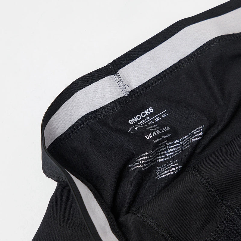 Lange Boxershorts ohne Logo | Schwarz