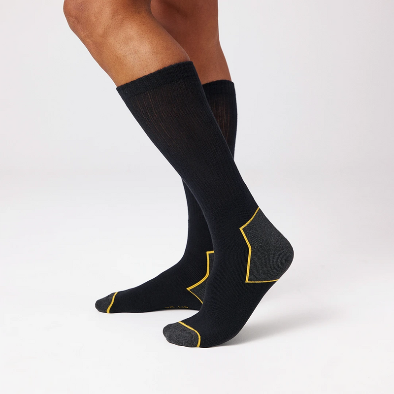 Hochwertige Arbeitssocken | Schwarz/Weiße Akzente