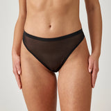 Tangas aus Mesh - Unterhosen - Zwickel aus 100% Baumwolle