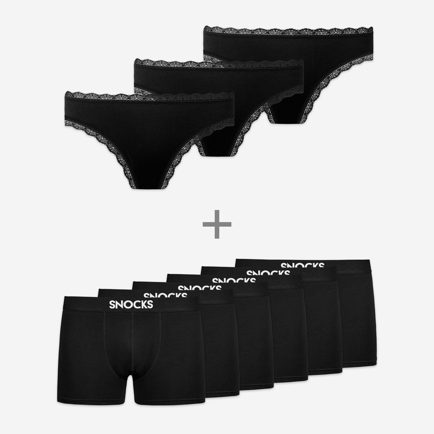 Partner Bundle - Tangas mit Spitze - Boxershorts