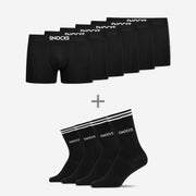 Retro Bundle - Boxershorts - Hohe Sportsocken mit Streifen