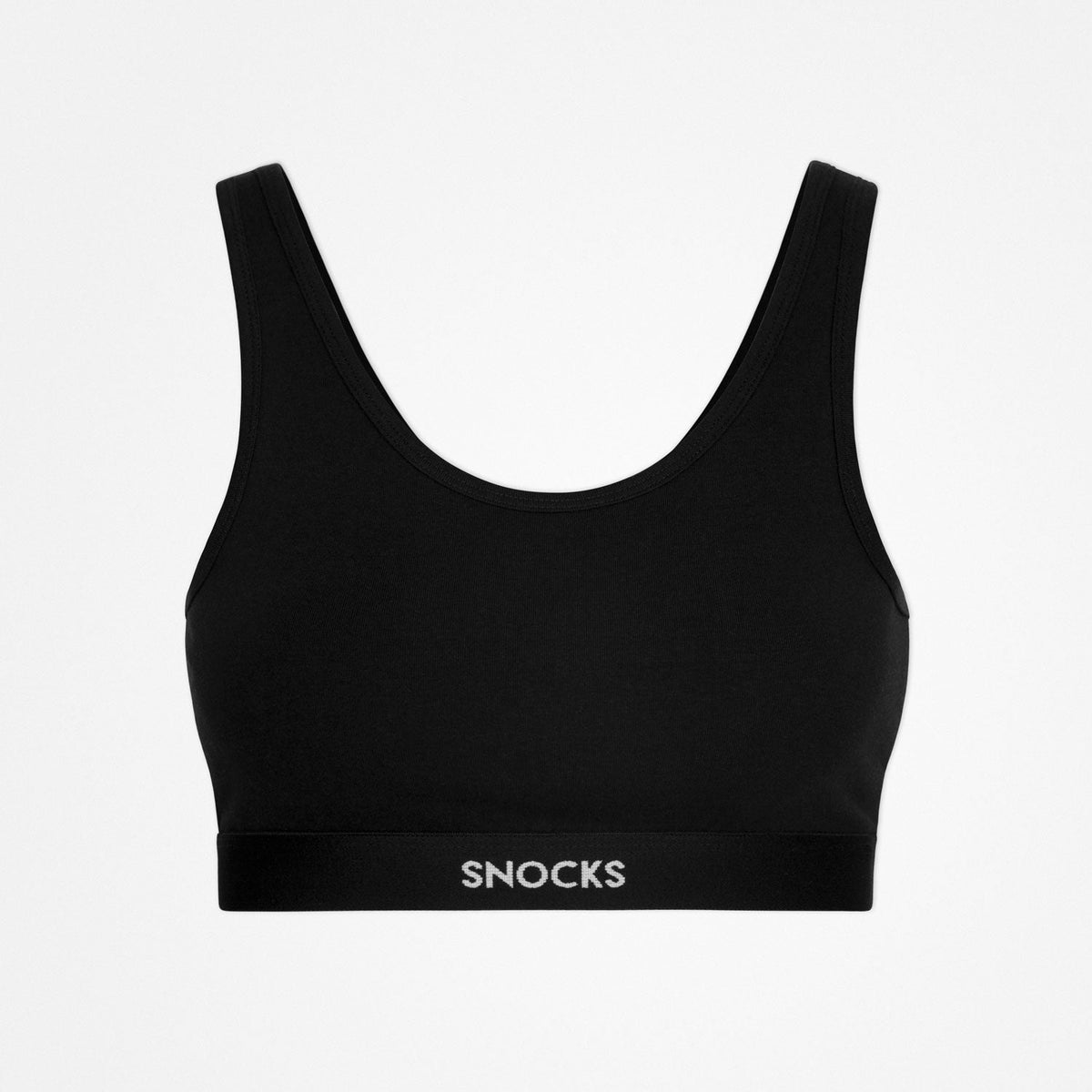 SNOCKS Soft BH ohne Bügel - Schwarz