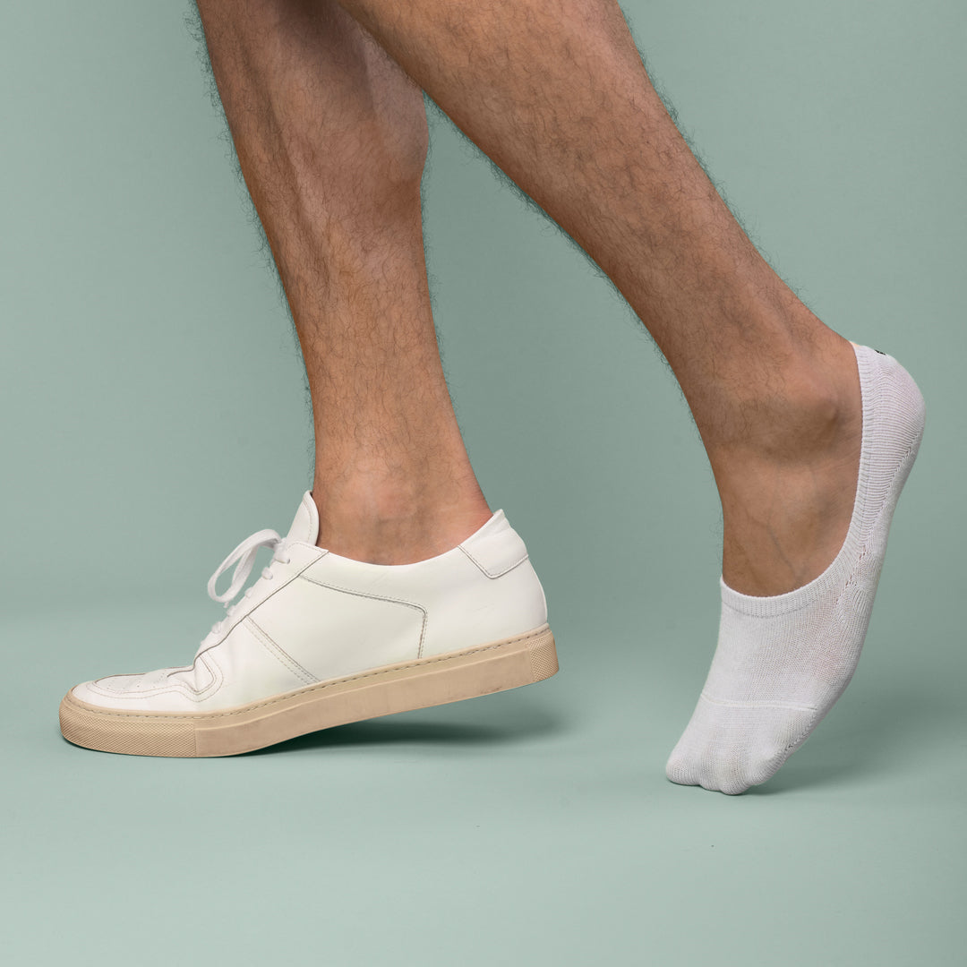 Snocks Invisible Sneaker Socken Produktbilder feine Leder Sneaker