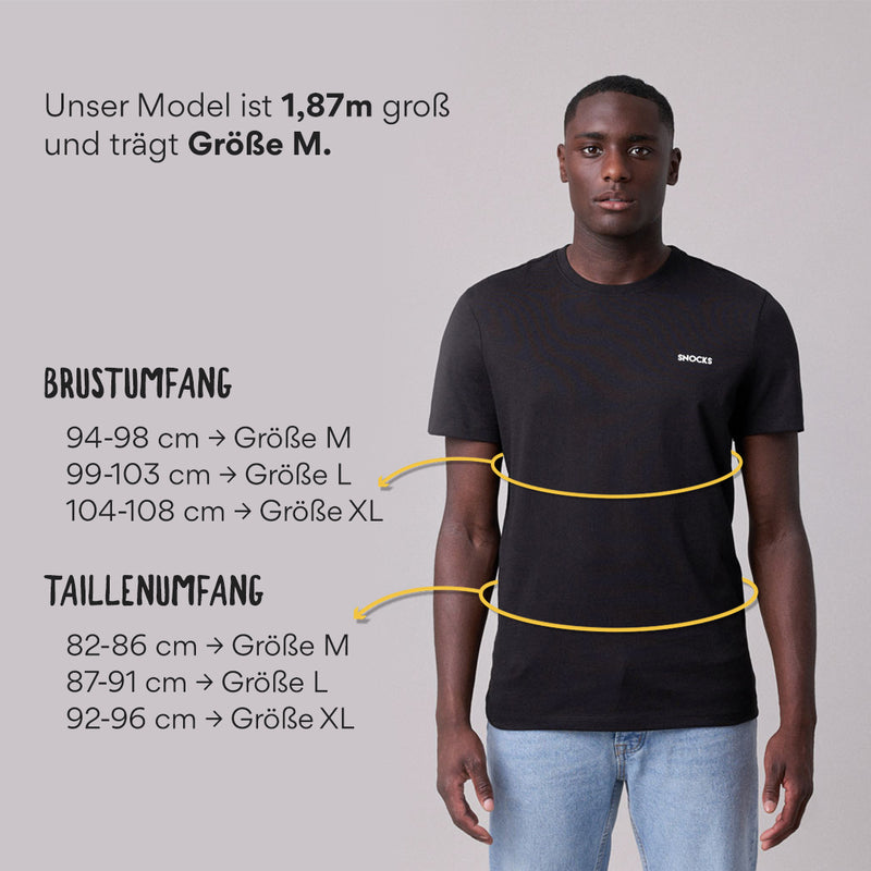 Basic T-Shirt Herren - Oberteile - Passform