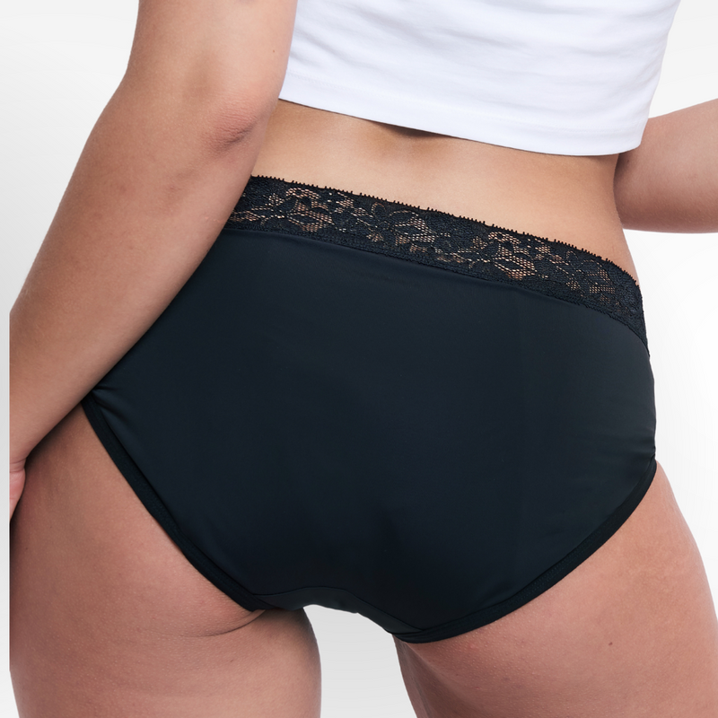 SNOCKS x femtis Period Panty -   ALWA Slip Period Super | Schwarz