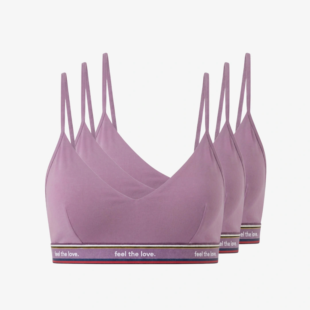 {"alt": "Retro Soft-BH Pride - Oberteile - Dusty Plum (Pride)", "quantity":"3"}
