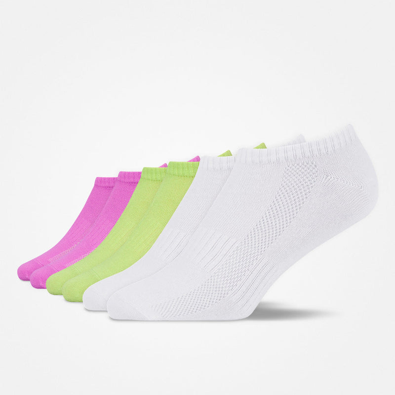 Sneaker Chaussettes - Chaussettes - Mix (Vert/Blanc/Rose)