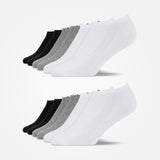 Chaussettes de sneakers en bambou | Mix (Noir/Blanc/Gris)