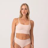 Microfiber Seamless Bralette | Beige