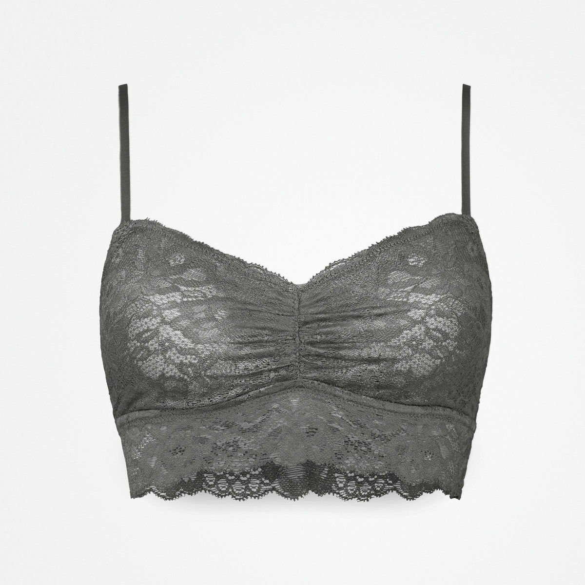Reggiseno in pizzo - Top - Grigio