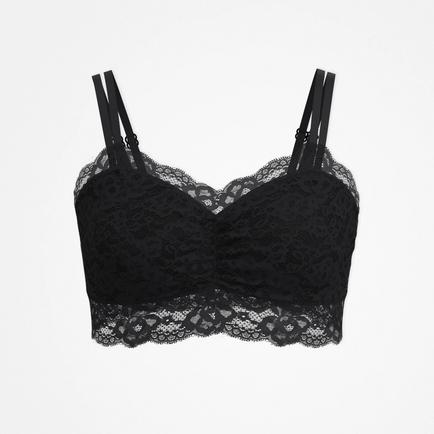 Soutien-gorge en dentelle grande taille - Hauts - Noir