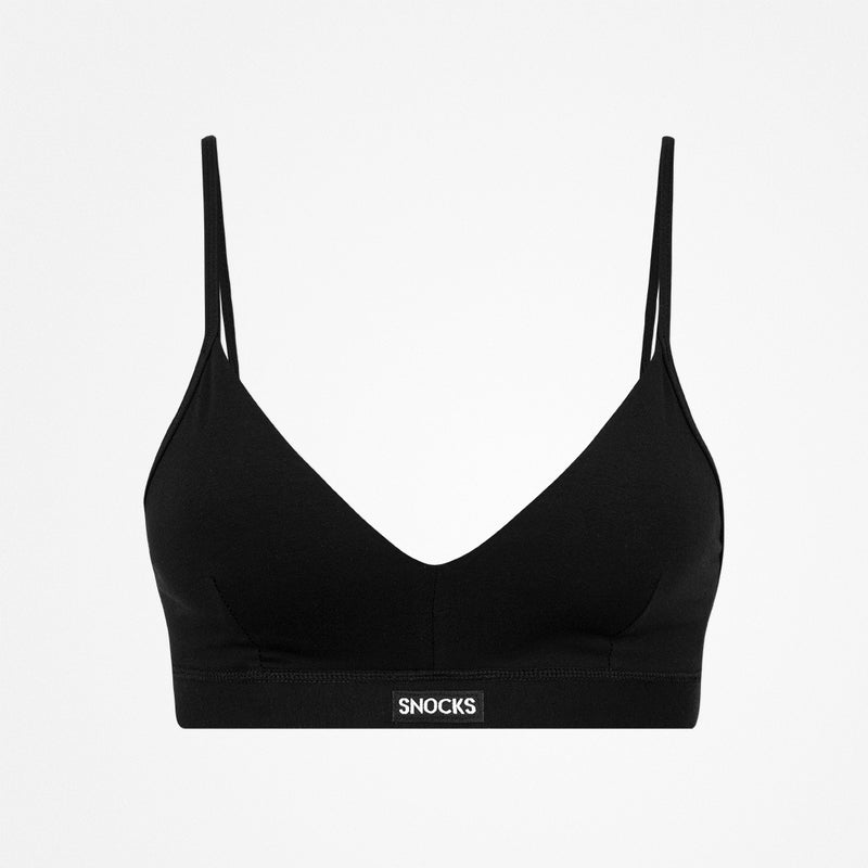 Retro Soft BH - Oberteile - Schwarz