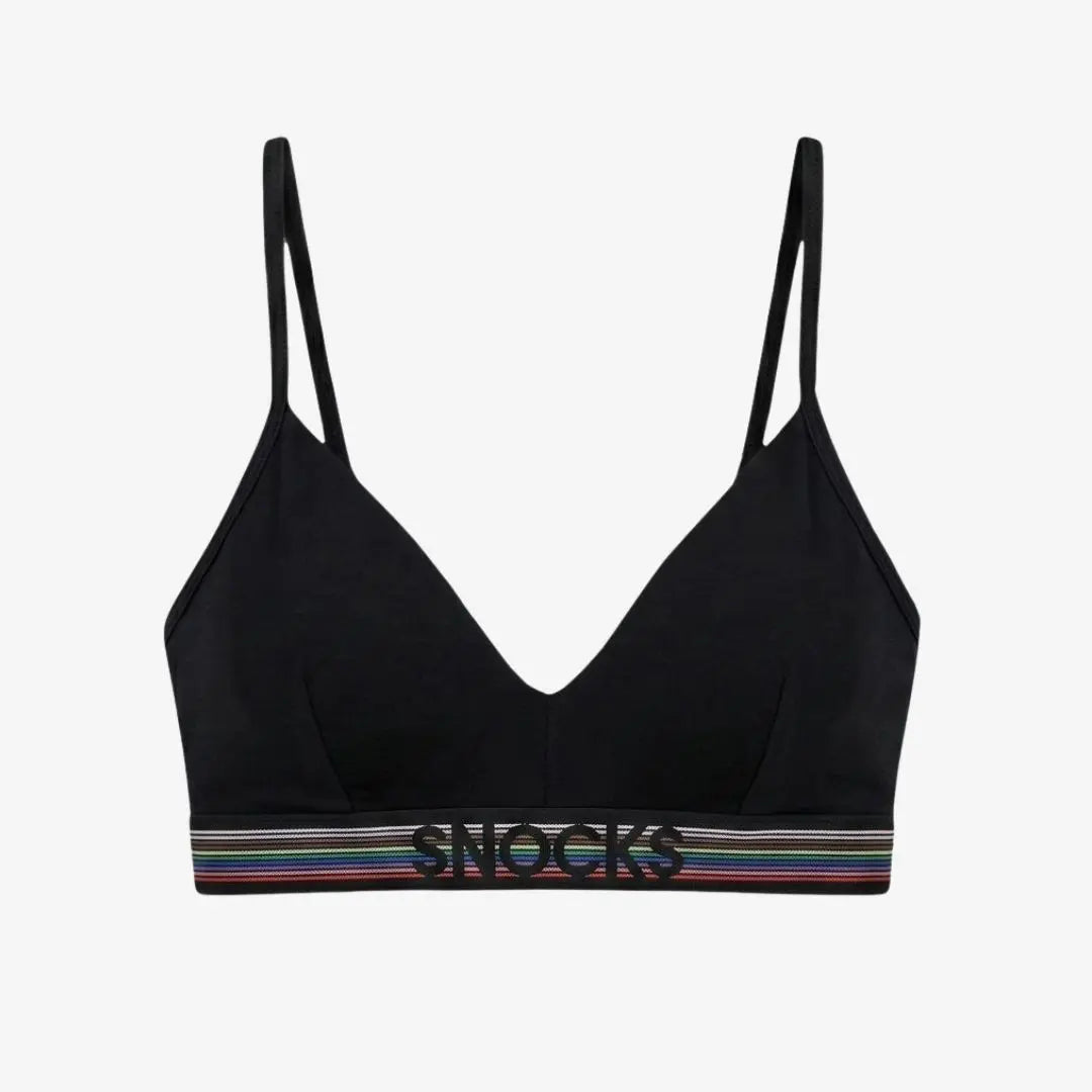 Retro Soft-BH - Oberteile - Schwarz (Pride)