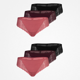 {"alt": "Brazilian Slips mit Spitze - Unterhosen - Mix (Mauve/Weinrot/Schwarz)", "quantity":"2"}