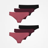 {"alt": "Brazilian Slips - Unterhosen - Mix (Mauve/Weinrot/Schwarz)", "quantity":"2"}