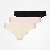 Culotte brésilienne - Sous-vêtements - Mix (Beige clair/Rose/Noir)